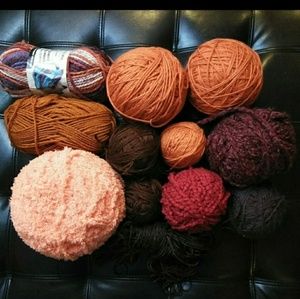 RESERVED - Orange Mixed Yarn Lot
